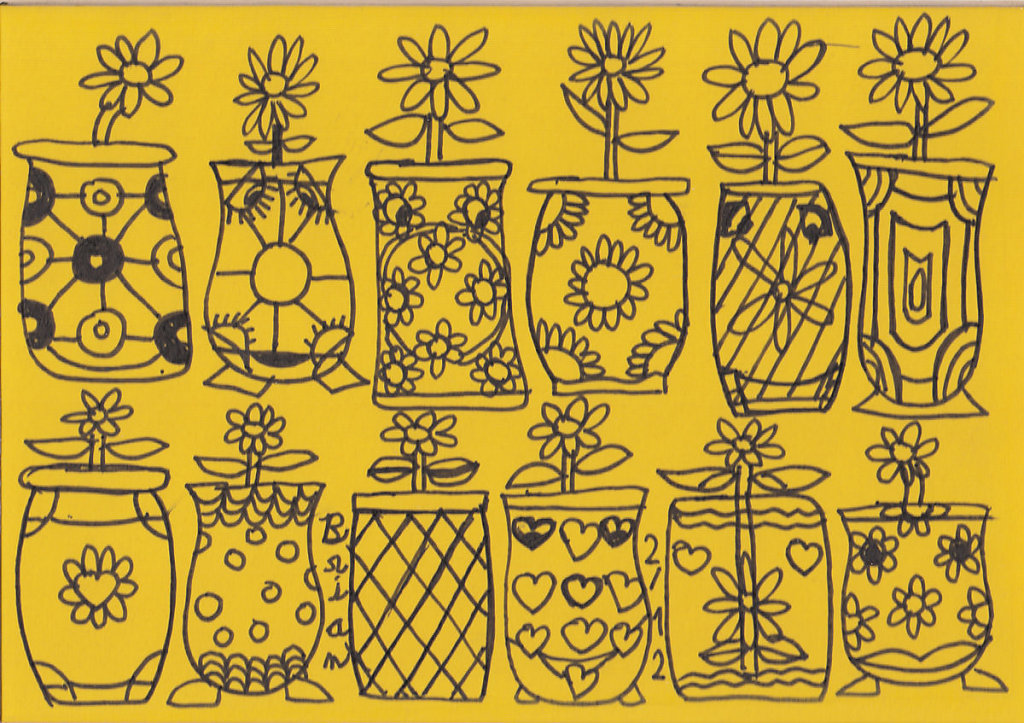 Vases in Yellow